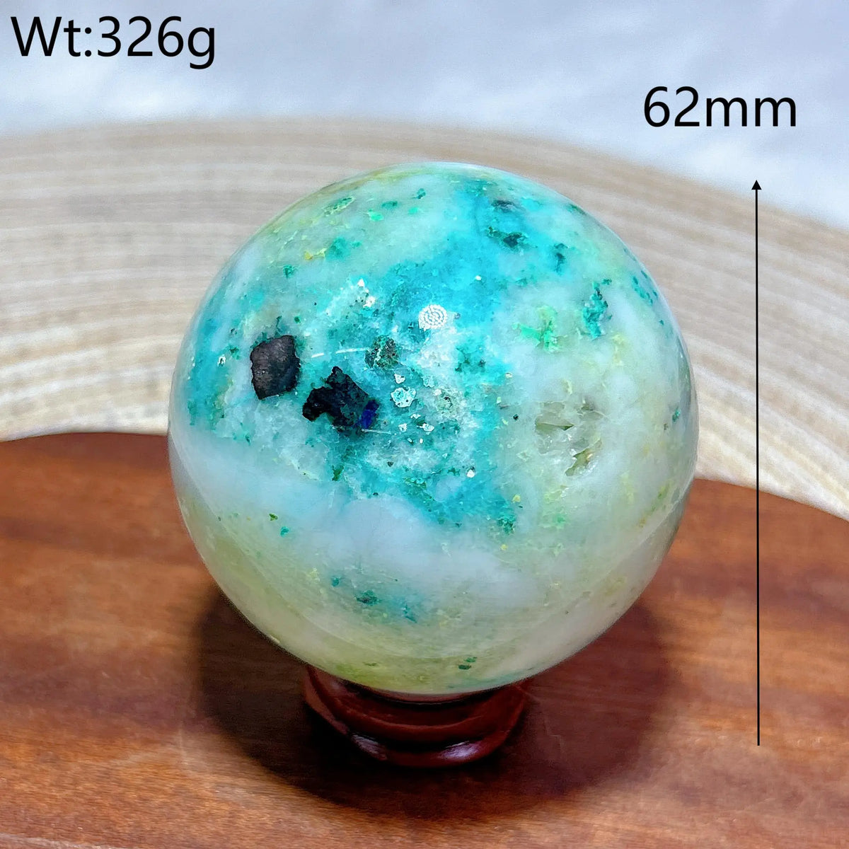 Natural Crystals Phoenix With Black Tourmaline Sphere Ball Geode Druzy Mineral Home Decorations Stone Gemstones Room Decor Ore