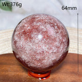 Natural Crystals Snowflake Strawberry Quartz Sphere BallEnergy Ornament Healing High Quality Home Decorations Room Decro Ore