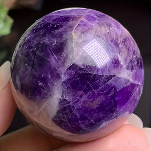 Natural Dream Amethyst Ball, Polished Aier Crystal Sphere, Home Decor, Holiday Gift B125