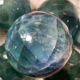 NATURAL Fluorite Quartz Crystal Ball Spheres Reiki Polished Massage Healing Exquisite Ore Souvenirs Gift Room Decor 1pc