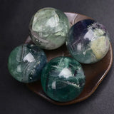 NATURAL Fluorite Quartz Crystal Ball Spheres Reiki Polished Massage Healing Exquisite Ore Souvenirs Gift Room Decor 1pc