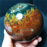 Natural Formed!Marine Jade Ball, Quartz Crystal Ore Polishing Ball, Mineral, Reiki, Healing