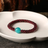 Natural Garnet Stone & Pink Crystal & Agate & Amazonite Female Beads Bracelet Jewelry For Women Best Gifts Promotion