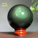 Natural Gem Rainbow Obsidian Mineral Crystal Ball Reiki Therapy Witchcraft Meditation Altar Divination Home Decoration Gift