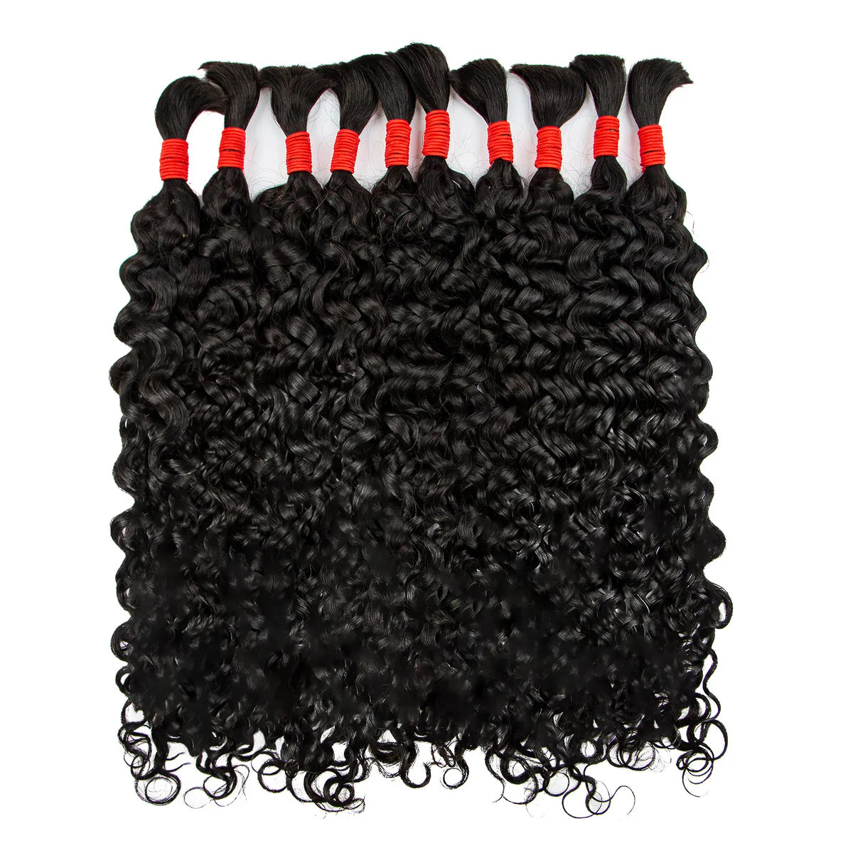 Natural Human Braiding Hair 26 28 Inch Deep Water Wave Bulk Human Hair for Boho Braids No Weft 16A Virgin Curly Hair Extensions