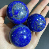 Natural Lapis Lazuli Crystal Ball Quartz Spheres Polished Stone Reiki Healing Desktop Room Decor Souvenirs Ore Ball Crafts 4-7CM