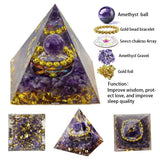 Natural ore resin pyramid Crystal Reiki Healing Feng Shui Divination table piece crystal stone tower decorative gift