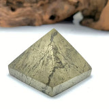 Natural Pyrite Gemstone Pyramid Wealth and Protection Crystal Premium Decorative Stone Home Decor Gift Desktop Decoration