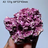 Natural Red Phosphosiderite Rough Specimen Rare Phosphate Crystal Cluster Reiki Healing Stone for Home Decor Collection Ornament