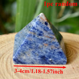 Natural Sodalite Crystal Pyramid, Deep Blue Crystal Stone, Elegant Home or Office Decoration, Perfect Gift for Holiday