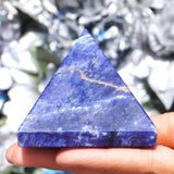 Natural Sodalite Crystal Pyramid, Deep Blue Crystal Stone, Elegant Home or Office Decoration, Perfect Gift for Holiday