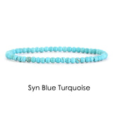 Natural Stone 4mm Beads Bracelet For Women Men Amethysts Crystal Quartzs  Jades Jewelry Agates Elastic Bangle Bracelets