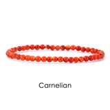 Natural Stone 4mm Beads Bracelet For Women Men Amethysts Crystal Quartzs  Jades Jewelry Agates Elastic Bangle Bracelets