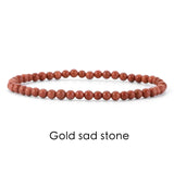 Natural Stone 4mm Beads Bracelet For Women Men Amethysts Crystal Quartzs  Jades Jewelry Agates Elastic Bangle Bracelets