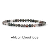 Natural Stone 4mm Beads Bracelet For Women Men Amethysts Crystal Quartzs  Jades Jewelry Agates Elastic Bangle Bracelets