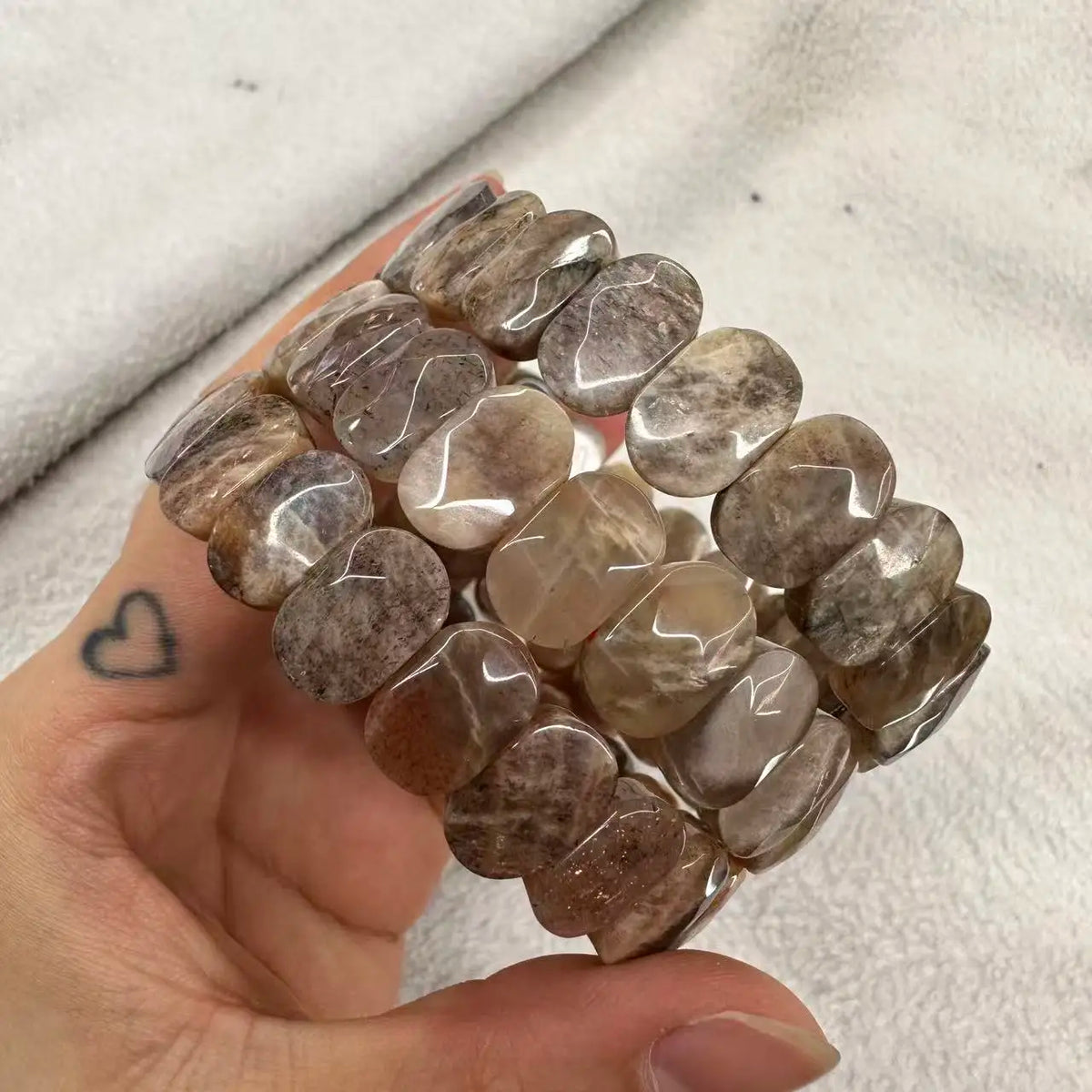 Natural Stone 8*14mm  Faceted Bracelets Lapis Labradorite Crystal  Red Jasper Agate Howlite Rhodonite Unakite For Wholesale