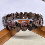 Natural Stone 8*14mm  Faceted Bracelets Lapis Labradorite Crystal  Red Jasper Agate Howlite Rhodonite Unakite For Wholesale