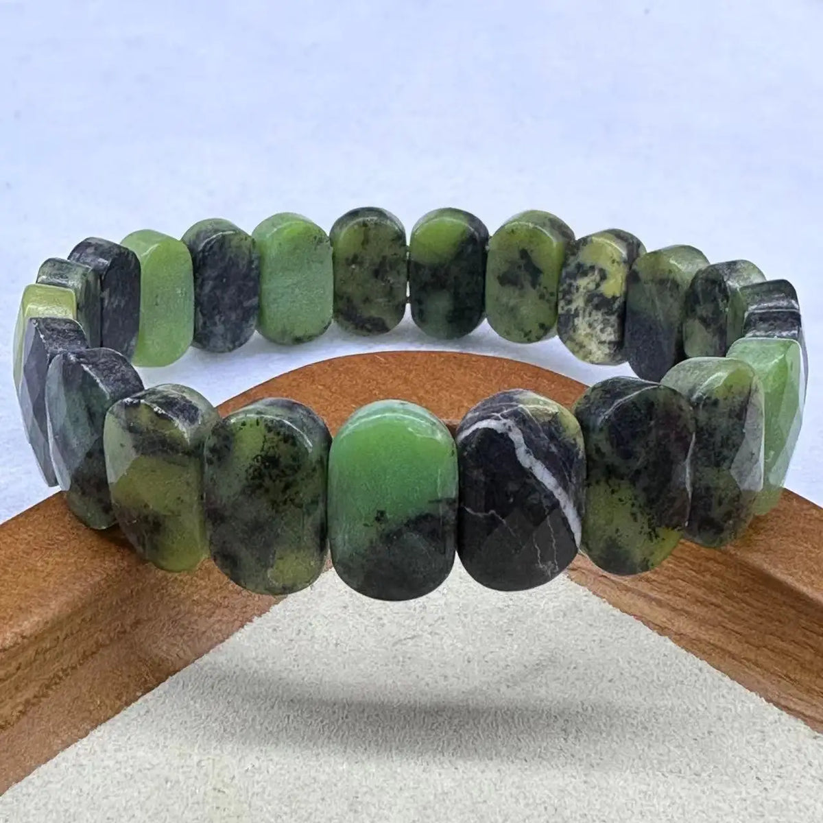 Natural Stone 8*14mm  Faceted Bracelets Lapis Labradorite Crystal  Red Jasper Agate Howlite Rhodonite Unakite For Wholesale