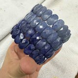 Natural Stone 8*14mm  Faceted Bracelets Lapis Labradorite Crystal  Red Jasper Agate Howlite Rhodonite Unakite For Wholesale