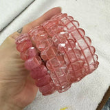 Natural Stone 8*14mm  Faceted Bracelets Lapis Labradorite Crystal  Red Jasper Agate Howlite Rhodonite Unakite For Wholesale