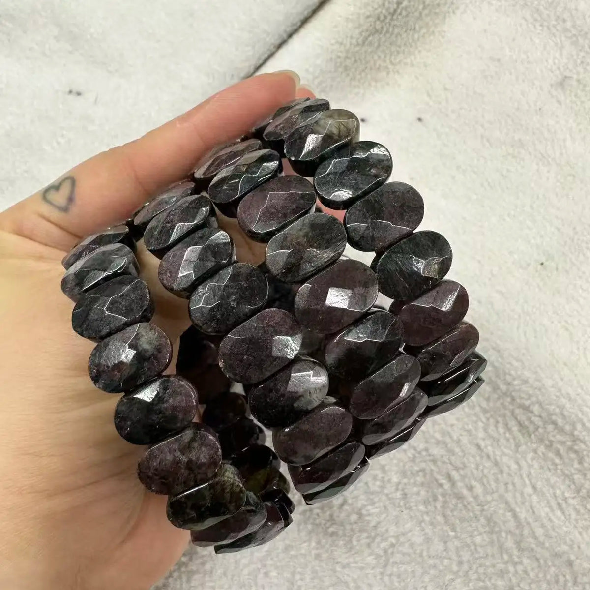 Natural Stone 8*14mm  Faceted Bracelets Lapis Labradorite Crystal  Red Jasper Agate Howlite Rhodonite Unakite For Wholesale