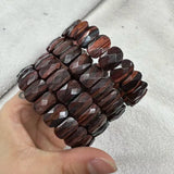 Natural Stone 8*14mm  Faceted Bracelets Lapis Labradorite Crystal  Red Jasper Agate Howlite Rhodonite Unakite For Wholesale