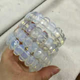 Natural Stone 8*14mm  Faceted Bracelets Lapis Labradorite Crystal  Red Jasper Agate Howlite Rhodonite Unakite For Wholesale