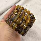 Natural Stone 8*14mm  Faceted Bracelets Lapis Labradorite Crystal  Red Jasper Agate Howlite Rhodonite Unakite For Wholesale