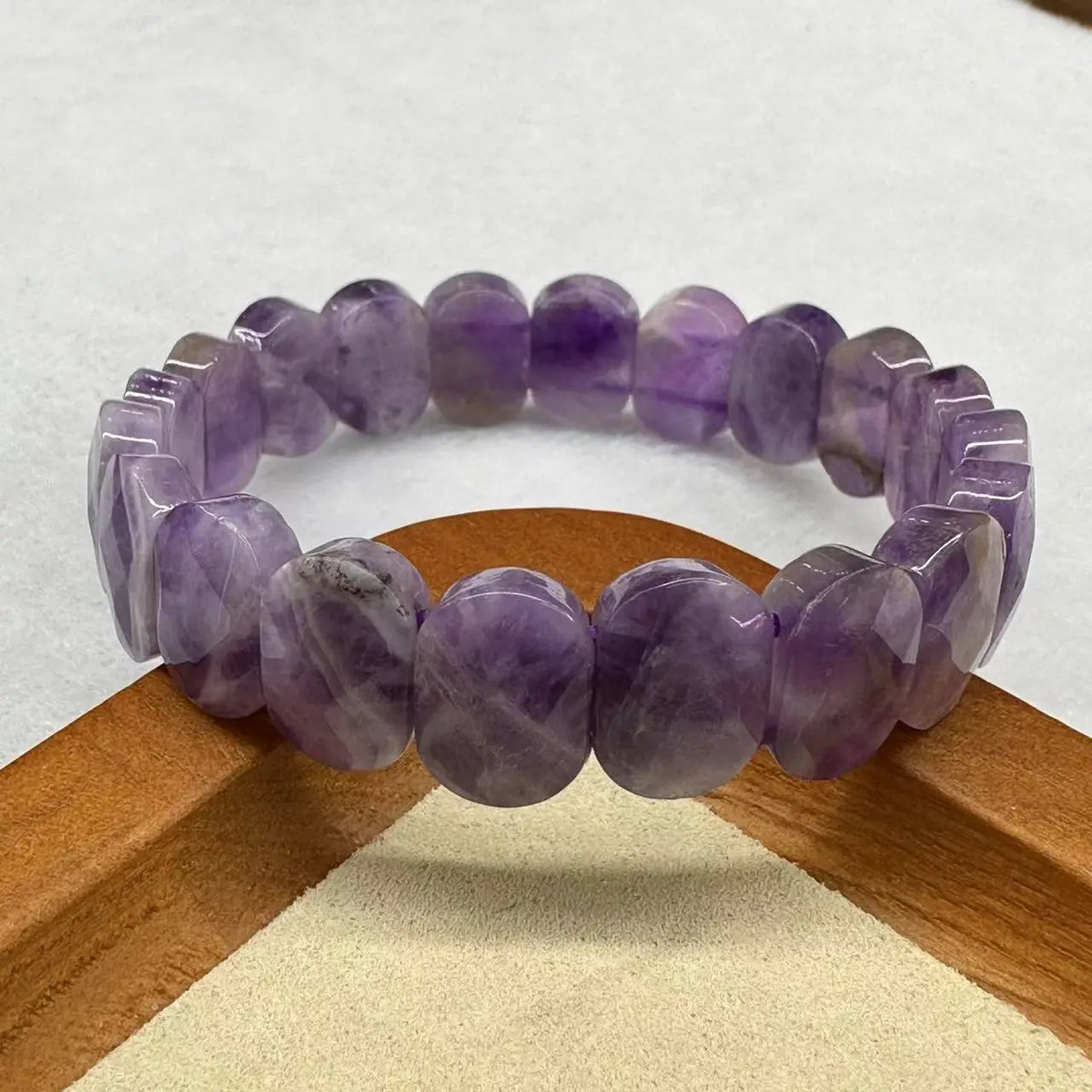 Natural Stone 8*14mm  Faceted Bracelets Lapis Labradorite Crystal  Red Jasper Agate Howlite Rhodonite Unakite For Wholesale