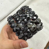 Natural Stone 8*14mm  Faceted Bracelets Lapis Labradorite Crystal  Red Jasper Agate Howlite Rhodonite Unakite For Wholesale