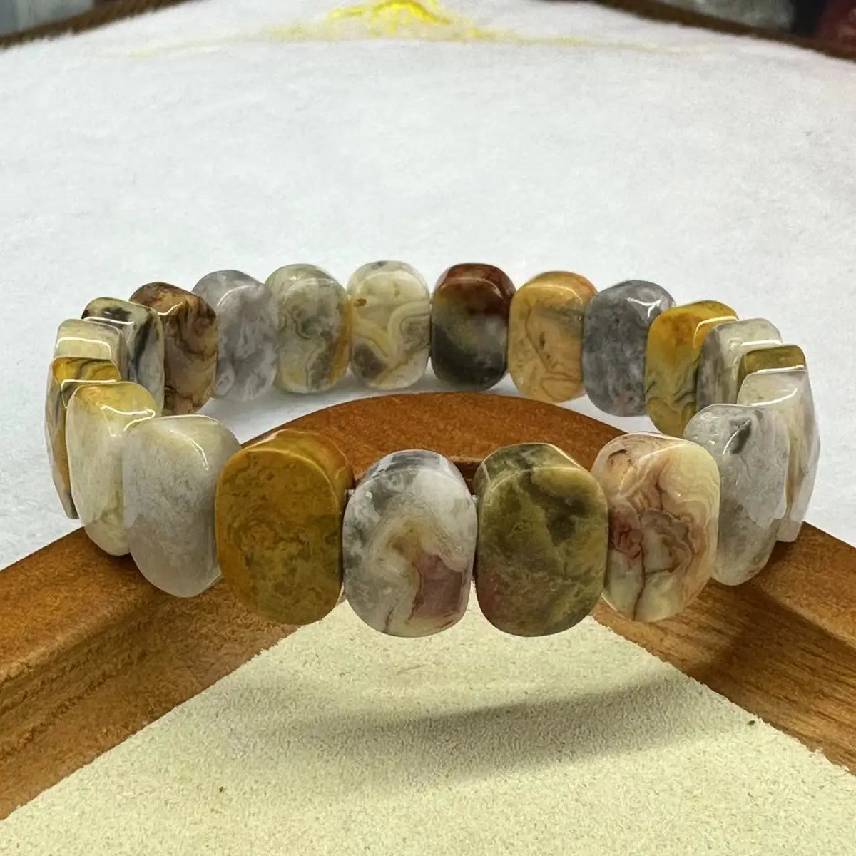 Natural Stone 8*14mm  Faceted Bracelets Lapis Labradorite Crystal  Red Jasper Agate Howlite Rhodonite Unakite For Wholesale