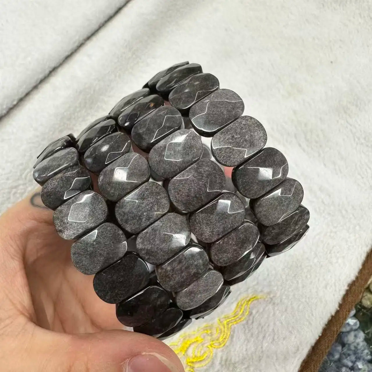 Natural Stone 8*14mm  Faceted Bracelets Lapis Labradorite Crystal  Red Jasper Agate Howlite Rhodonite Unakite For Wholesale