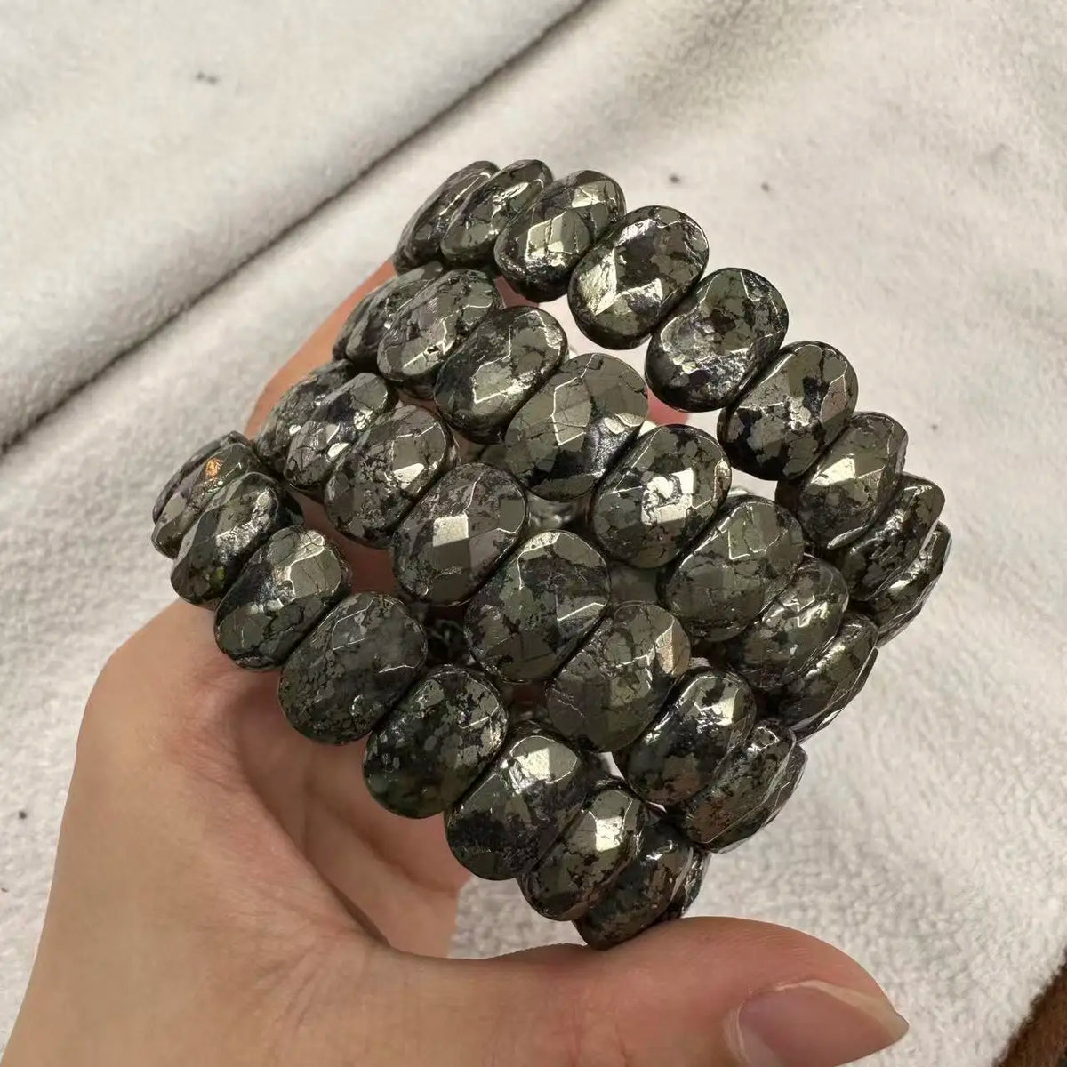Natural Stone 8*14mm  Faceted Bracelets Lapis Labradorite Crystal  Red Jasper Agate Howlite Rhodonite Unakite For Wholesale