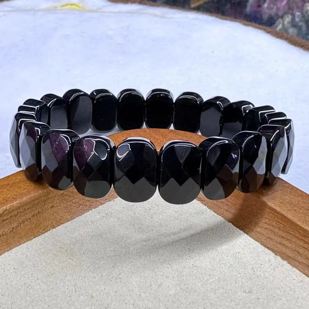 Natural Stone 8*14mm  Faceted Bracelets Lapis Labradorite Crystal  Red Jasper Agate Howlite Rhodonite Unakite For Wholesale