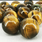 Natural Tiger Eye Crystal Ball Polished Yellow Tiger Eye Sphere for Home Decor Feng Shui Healing Raw Stone Decorative Orb