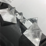 Natural Transparent Quartz Crystal Pyramid Clear Reiki Healing Natural white crystal Pyramid raw stone polishing BB03
