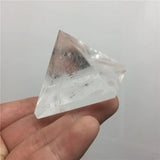 Natural Transparent Quartz Crystal Pyramid Clear Reiki Healing Natural white crystal Pyramid raw stone polishing BB03