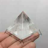 Natural Transparent Quartz Crystal Pyramid Clear Reiki Healing Natural white crystal Pyramid raw stone polishing BB03