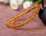 Natural Yellow Citrine Quartz Gemstone Clear Abacus Beads Bracelet Women 7mm 8mm 9mm 10mmBrazil Wealthy Stone Best Gift AAAAA