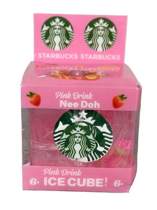 Nee Doh Starbucks- Pink Drink Squishy Ice Cube