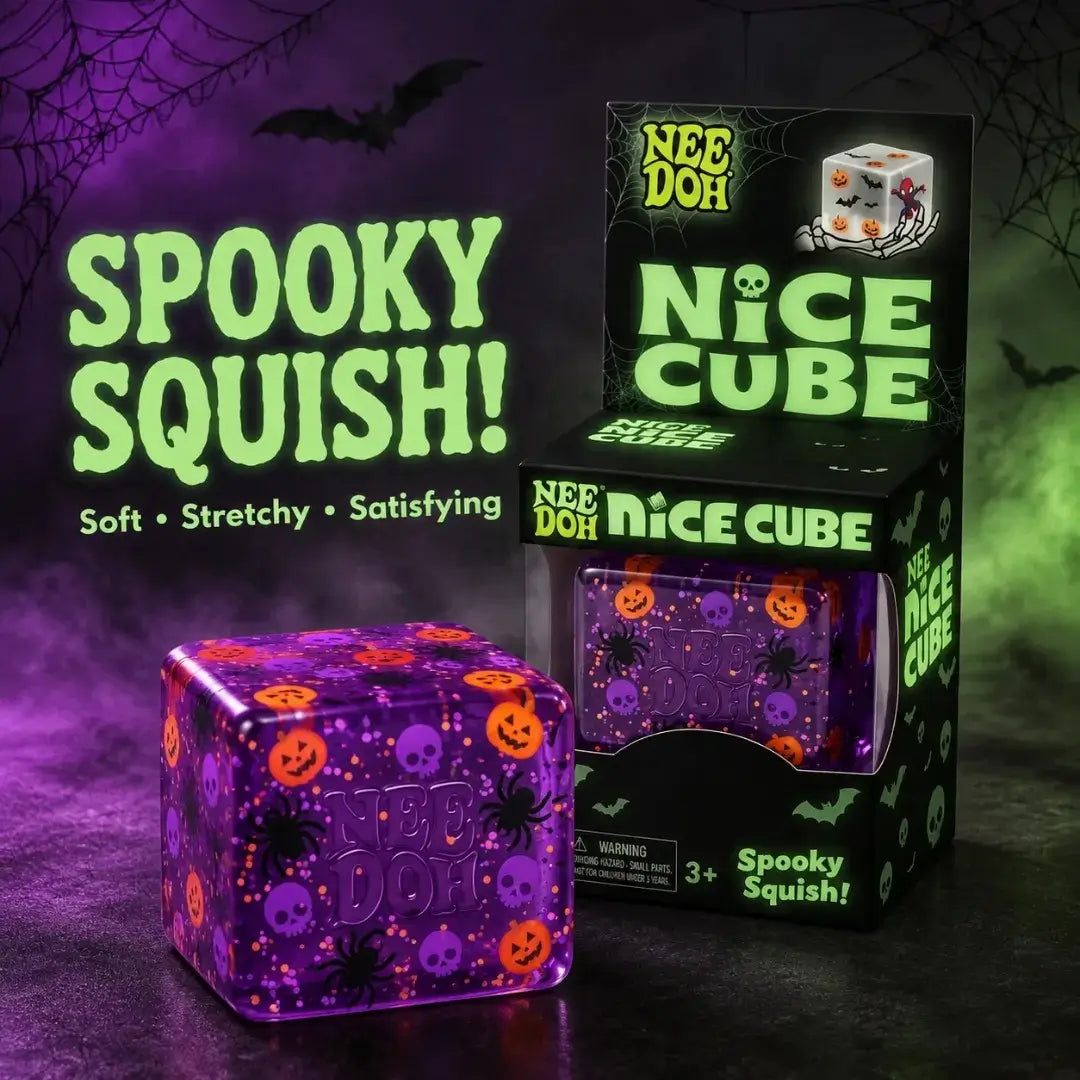 NeeDoh Halloween Spider & Pumpkin Squishy Sensory Fidget Toy
