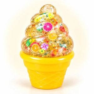 NeeDoh Nice Cream Cone Glitter Squishy Sensory Fidget Toy