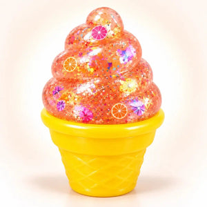 NeeDoh Nice Cream Cone Glitter Squishy Sensory Fidget Toy