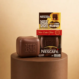 NeeDoh Nice Cube Nescafé Coffee Squishy Fidget Toy, Soft Sensory Stress Relief Squeeze