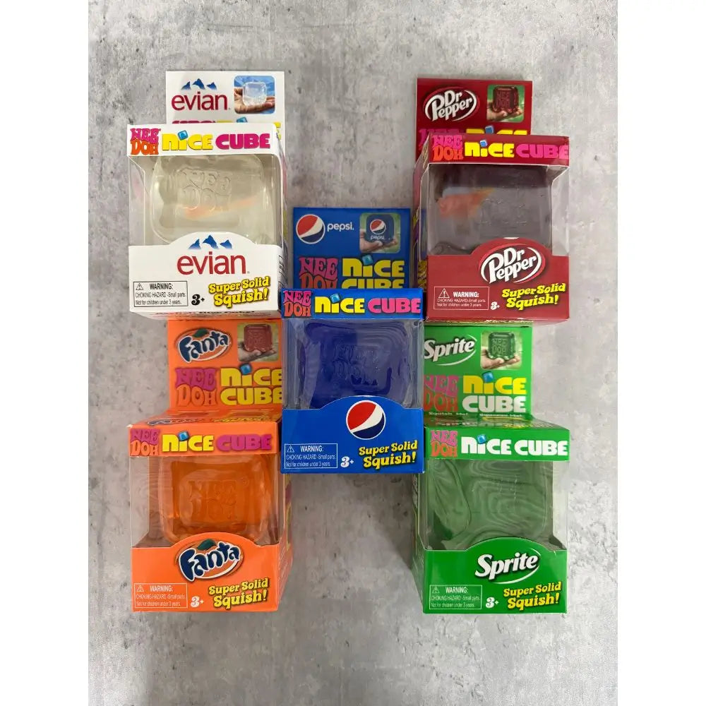 NeeDoh Nice Cube Soda Collection Super Solid Squish Fidget Toy