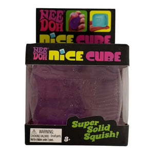 NeeDoh Nice Cube – Super Solid Satisfying Squishy Fidget Toy, Assorted Colors, Ages 3+
