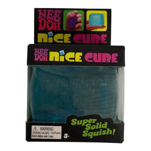 NeeDoh Nice Cube – Super Solid Satisfying Squishy Fidget Toy, Assorted Colors, Ages 3+