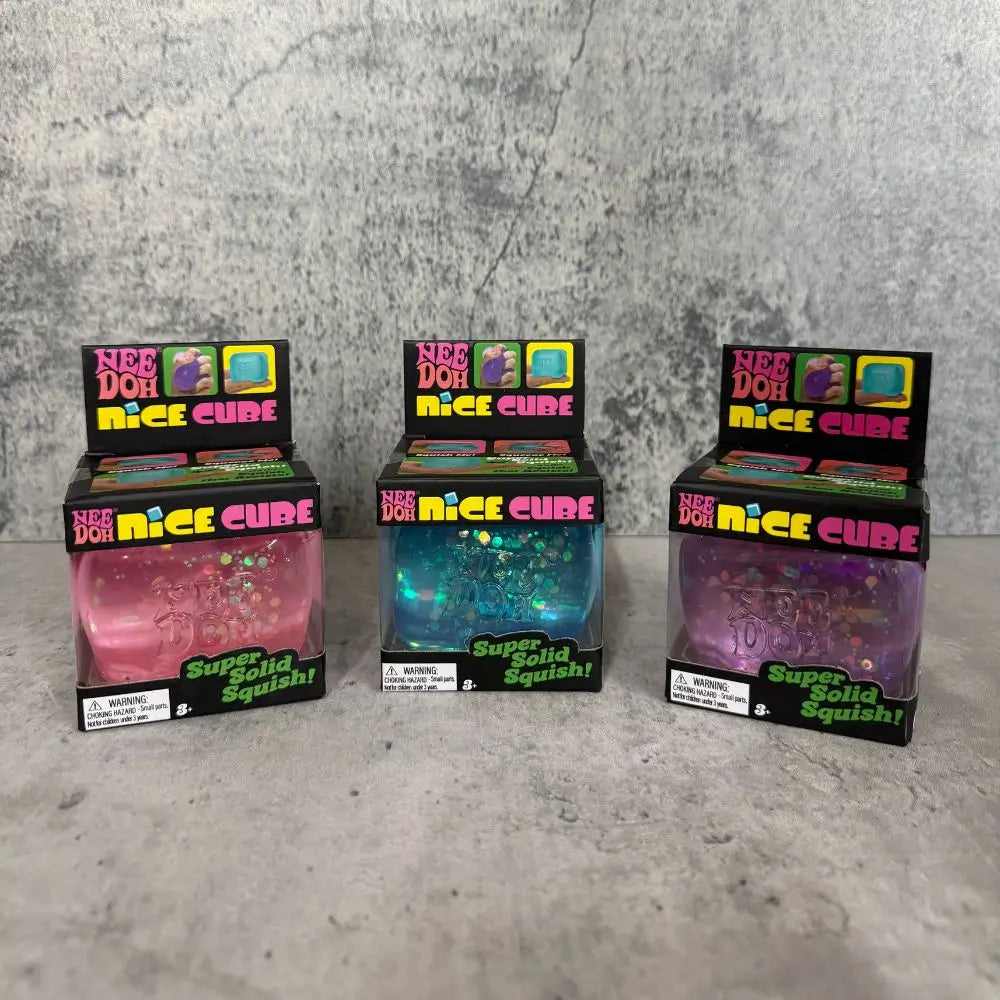 NeeDoh Nice Cube Super Solid Squish Sensory Fidget Toy