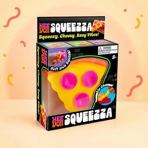 NeeDoh Pizza Squeeza Squishy Fidget Toy, Slow Rising Sensory Stress Relief Squeeze