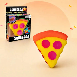 NeeDoh Pizza Squeeza Squishy Fidget Toy, Slow Rising Sensory Stress Relief Squeeze